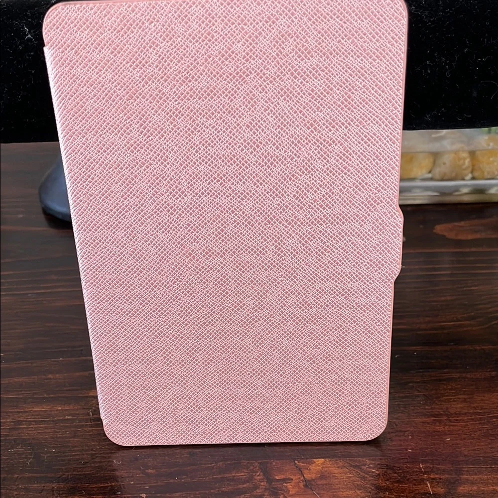 Gold and Pink Slim Tablet Cover with Textured Fabric